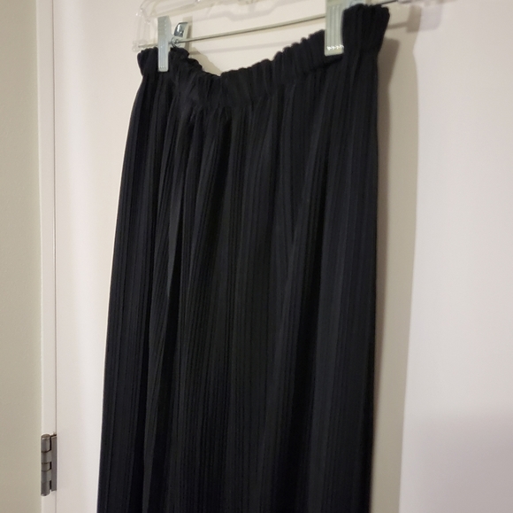 Issey Miyake pleats please black/silver long skirt, sz XS - Picture 2 of 4